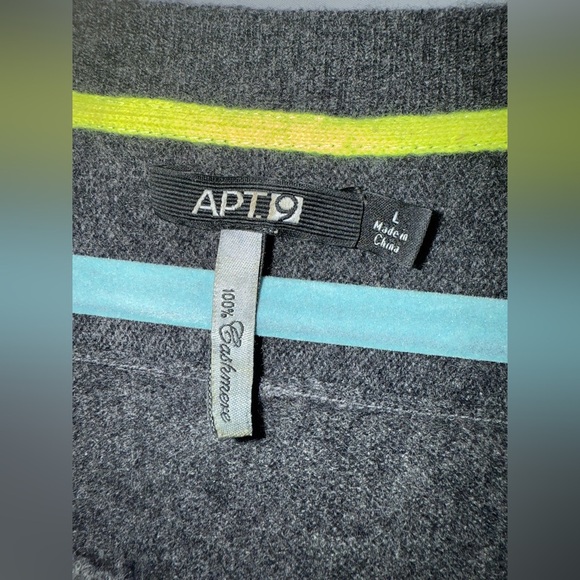 APT 9 100% Cashmere Sweater Size L - Picture 6 of 6